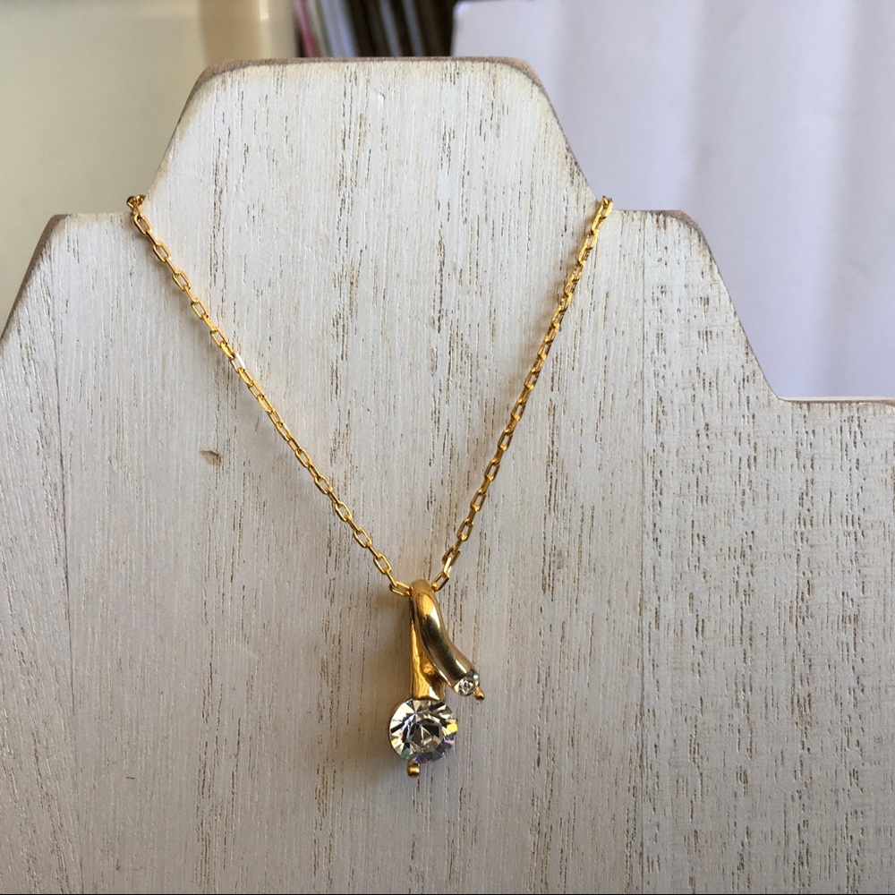 Bypass crystal Pure Allure w/Swarvoski Crystals Necklace Valentines Day